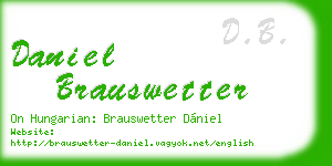 daniel brauswetter business card