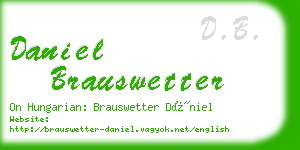 daniel brauswetter business card